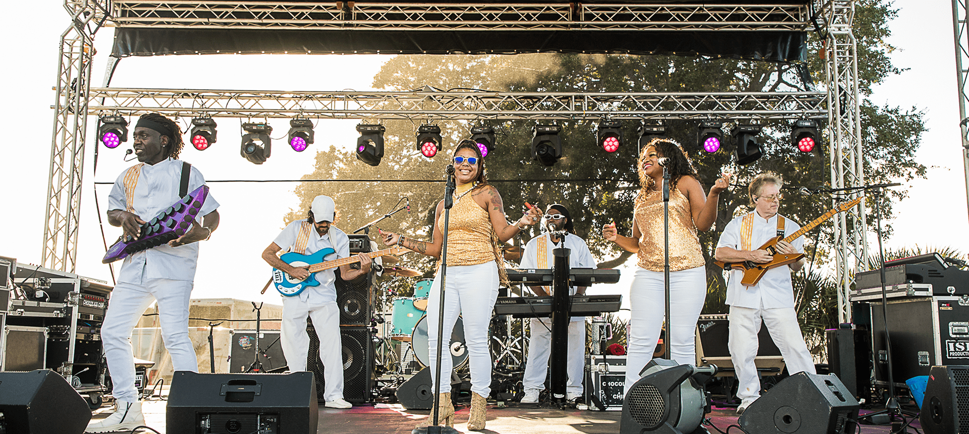 Musicians playing at daytime concert